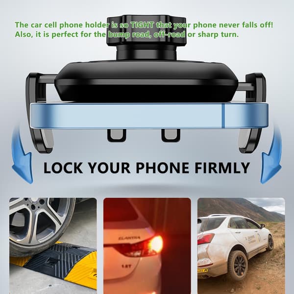 Biltelefonholder: Egnet for bilens dashbord og luftventiler