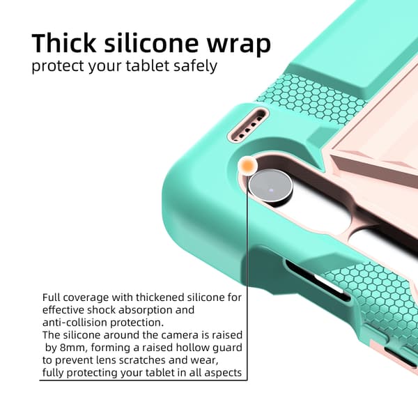 Etui til 11-tommer Galaxy S10FE (2025), faldresistent PC og silikone materiale Pink