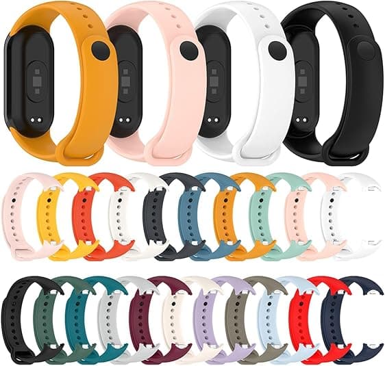 Silicone urrem til Xiaomi Mi Band 8/9/10 Grå Gray