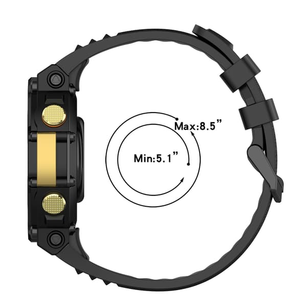 Silikone erstatningsurrem til Amazfit T-Rex2 A2169 smartwatches hvid white