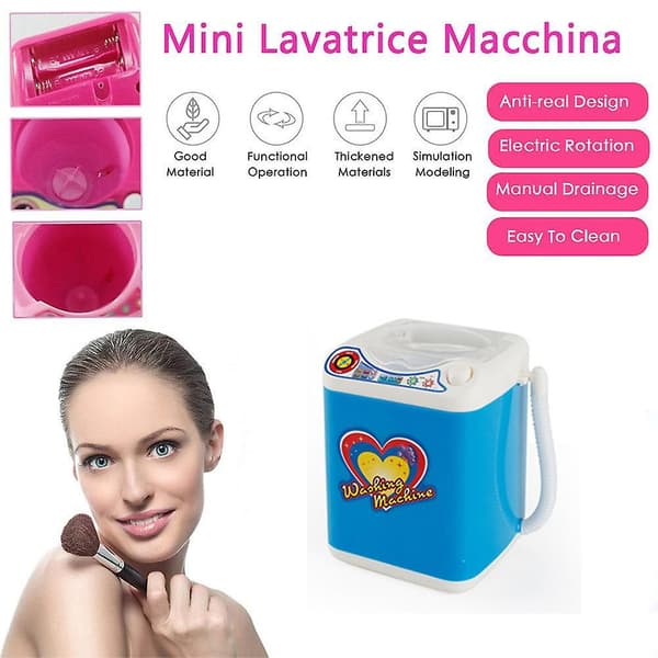 Minipuhdistuslaite Simulaatio Automaattinen Pesukonelelu Blue
