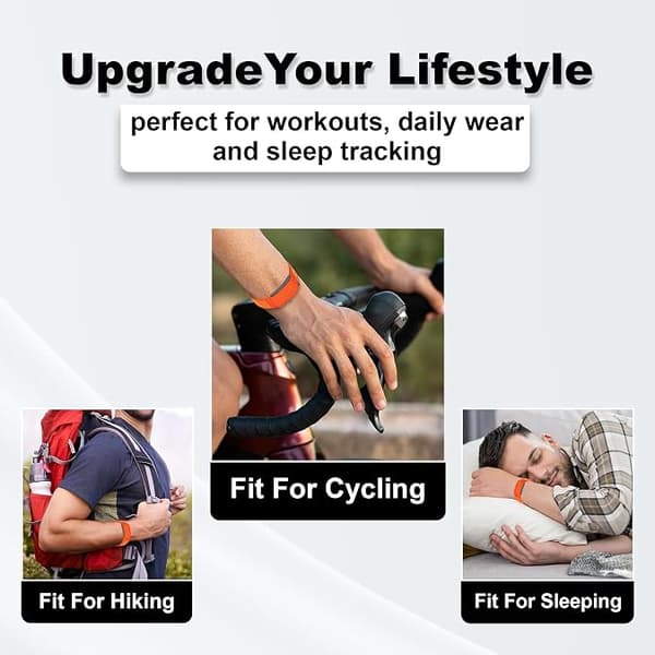 Nylon udskiftningsurrem til Amazfit Helio Strap (22mm), justerbar Orange