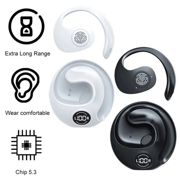 Ægte trådløse Bluetooth-hovedtelefoner JR07 Stereo Subwoofer med mikrofon Bluetooth