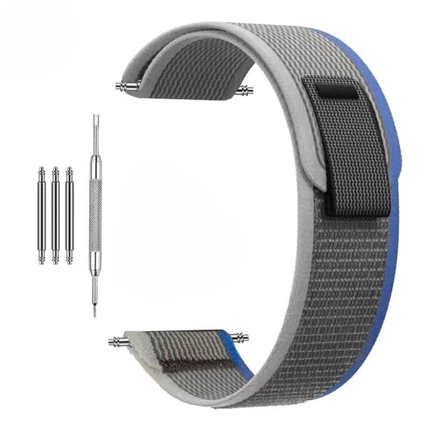 Snabbfäste nylonarmband för Garmin Forerunner 245/255/265M 22mm Mörkgrå