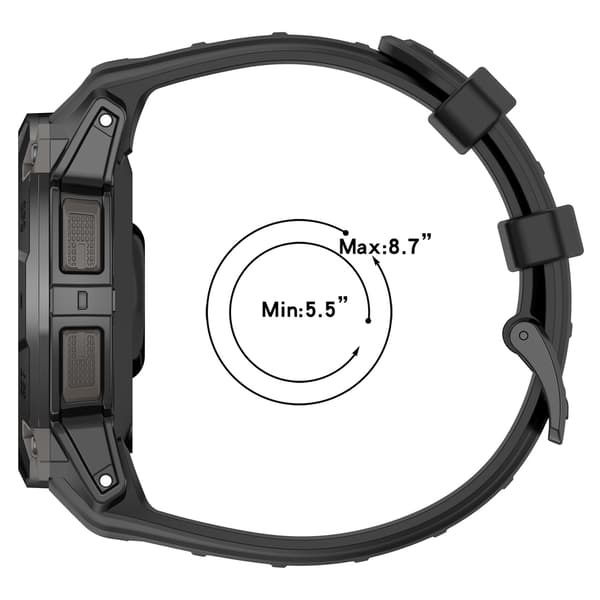 Silikonerem til 22MM Garmin instinct3 AMOLED / Garmin instinct3 SOLAR 45mm orange