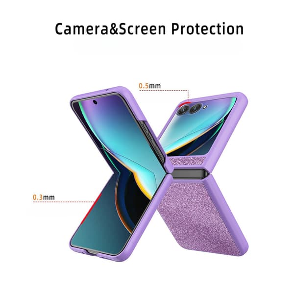 Etui til Moto Razr 50, tynt og støtsikkert Purple