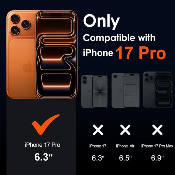 Linsskydd i härdat glas för iPhone 17 Pro (4-pack)