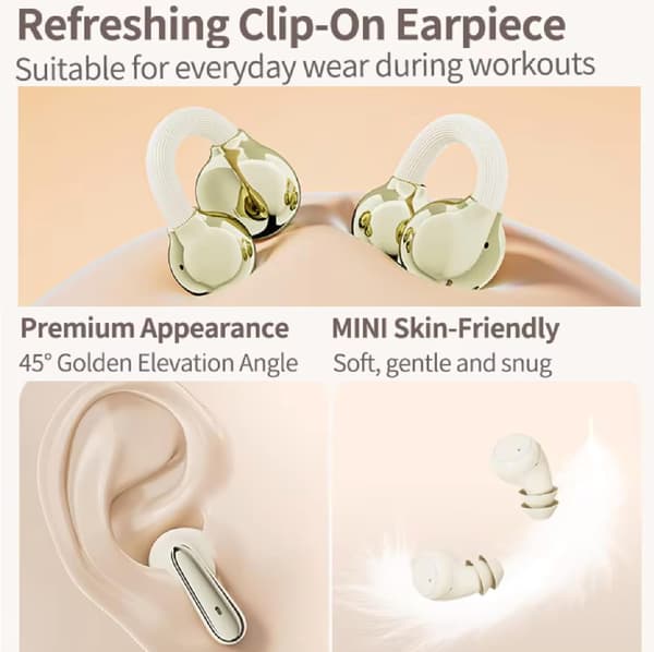 Trådløse Bluetooth-øretelefoner - In-Ear-ørepropper, genopladelige med lang batterilevetid, sort