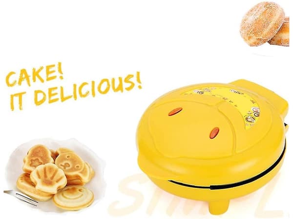 Våffeljärn, gör 7 roliga djurformade våfflor, frukostmaskin