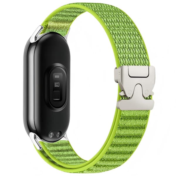 Nylon armbånd kompatibelt til Xiaomi 10/9/8 universal elastisk urrem Grøn