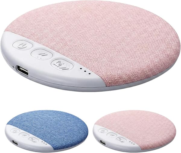 Bluetooth puthøyttaler, med hvit støy-timer, trådløs sovehjelp Rosa