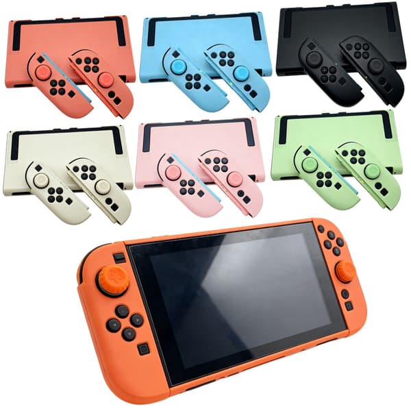 Delat hårt PC-skyddsfodral för Switch 2 (2025), med analog spakskydd Vit White