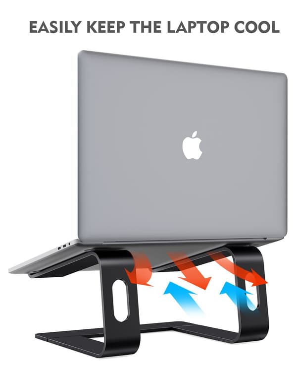 Notebook-stativ, avtakbart ergonomisk datamaskin-stativ A
