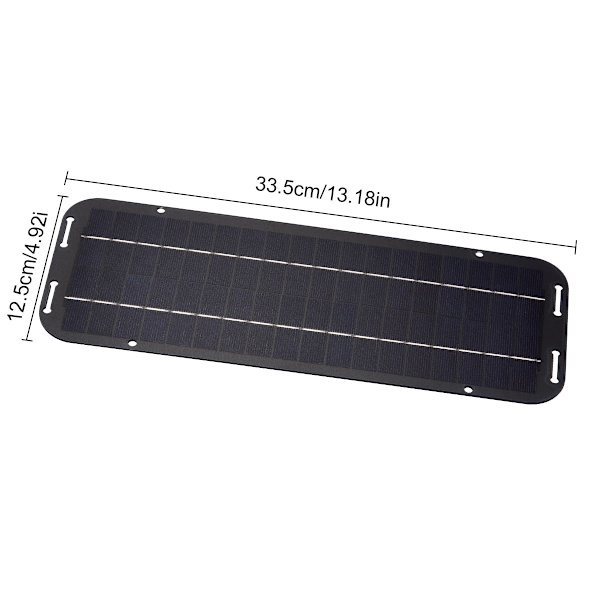 30W solcellelader (12V), egnet for båter, biler og bobiler