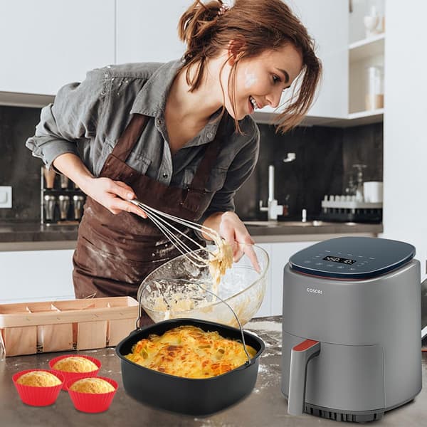 20 cm Airfryer Kakeform med 6 Muffinsformer