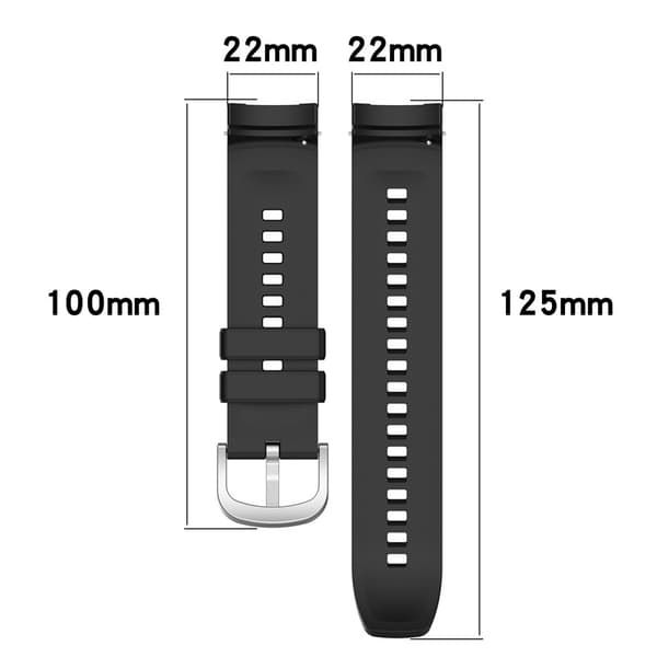 Blød silikone erstatningsurrem til Amazfit Balance A2286 Smartwatch blå blue