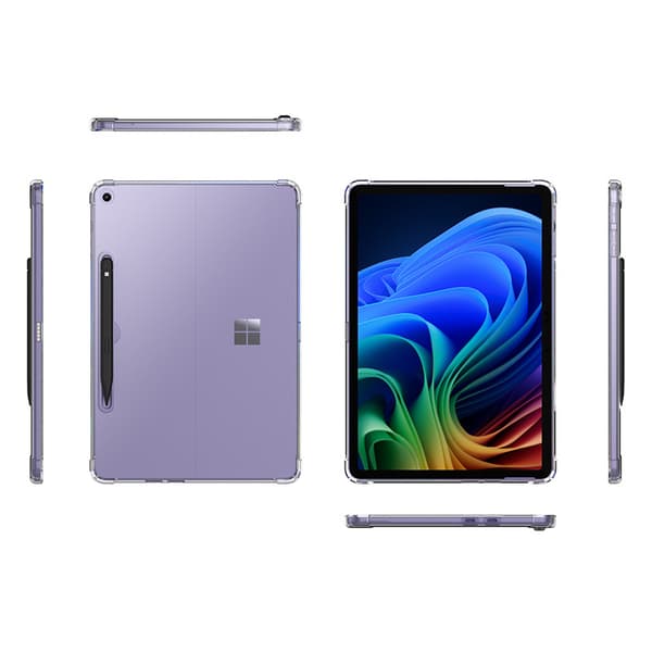 Etui til Microsoft Surface Pro 8/9/10/11 13-tommer, gennemsigtigt TPU-materiale