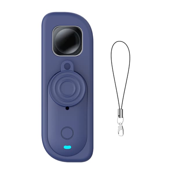 Silikoneetui til Insta360 GO3S – med objektivdæksel inkluderet Blue