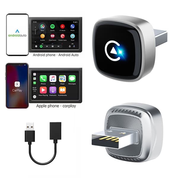 Trådløs CarPlay-adapter – Plug and play til Apple iPhones og Android-telefoner