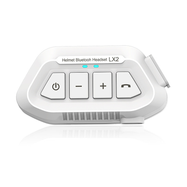 Lx2 Motorcykelhjälm Intercom (Vit)