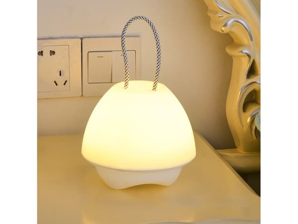 USB Opladnings LED Natlampe, Gul/Hvid -