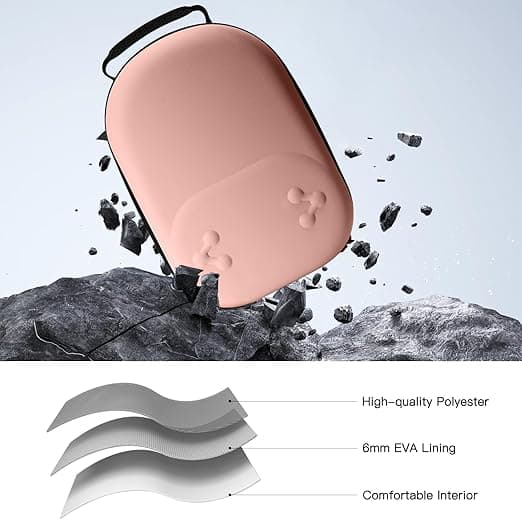 Hardt etui til Oculus Meta Quest 3/3S og VR-headsets Pink Pink