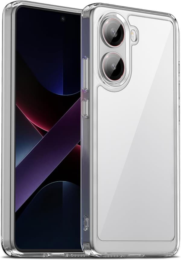 Etui til Xiaomi Poco X7 Pro 5G, hårdt PC gennemsigtigt