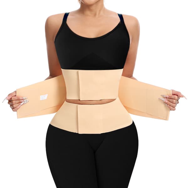 Midjetrener for kvinner - Postpartum magebelte beige