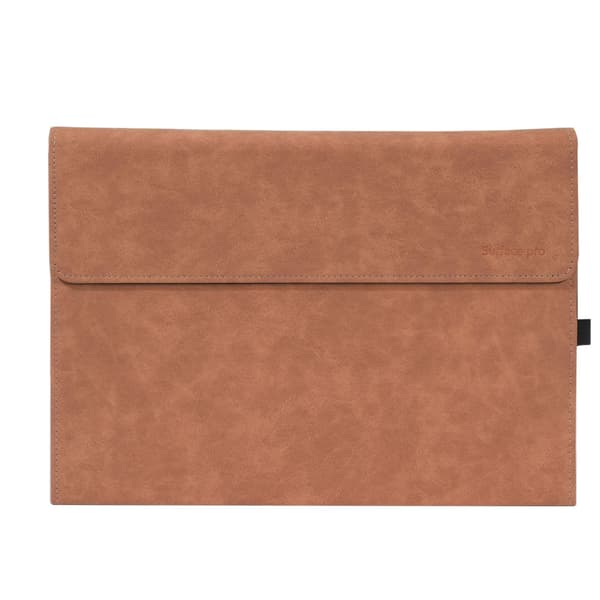Fodral för Microsoft Surface Pro 8, PU-läderskal Brun