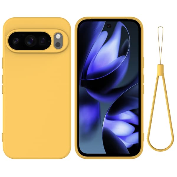 Etui til Google Pixel 10/10 Pro - TPU silikone, blød overflade gul yellow