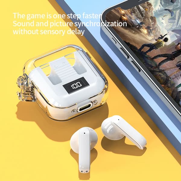 True Wireless Bluetooth-hörlurar TM90 Pro In-ear Digital Display Trådlösa