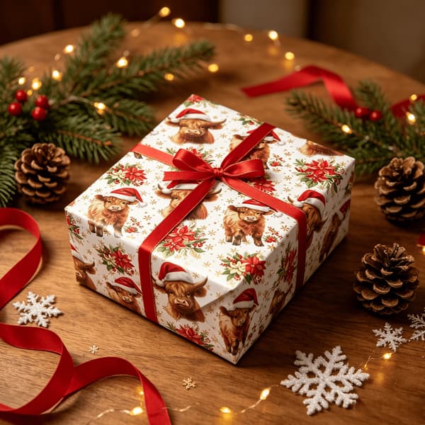 Julklappspapper, presentpapper, 1 rulle (43 x 500 cm) Yak Yak