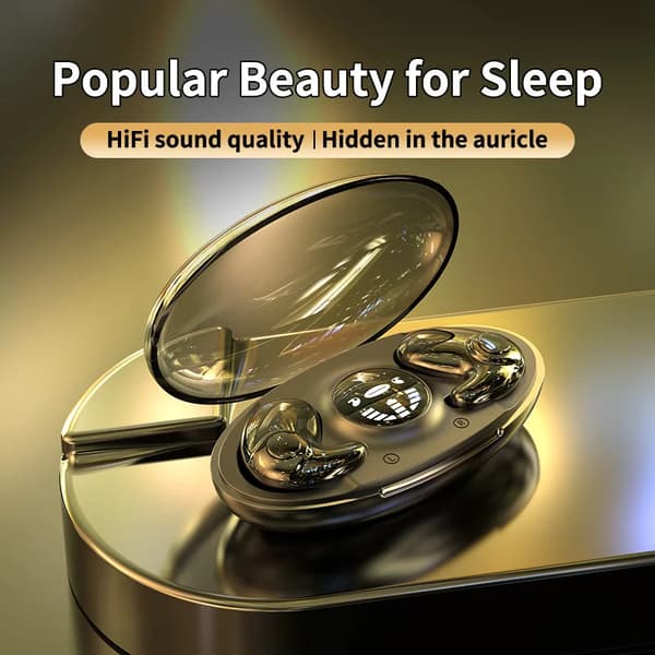 True Wireless Bluetooth-hörlurar MD538 Smart brusreducering LED-display för iPhone Android