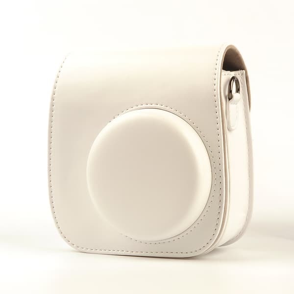 Instax Mini 12 Kamera PU Läderfodral, Kameraskyddsväska Vit