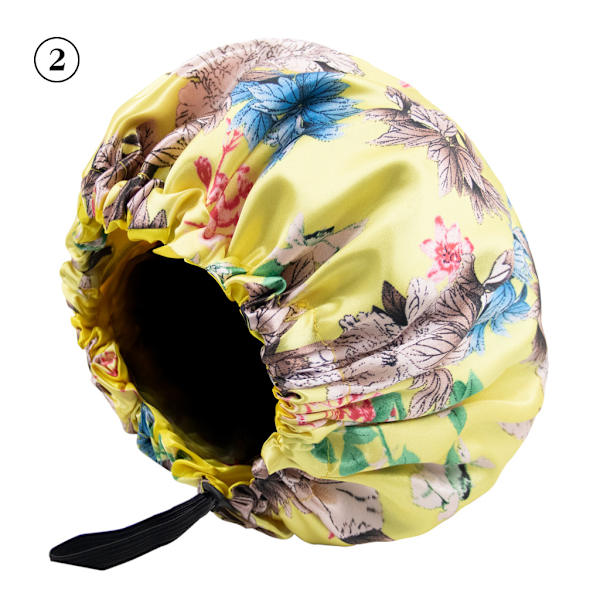 Tryckt Sovmössa, Hårmössa med Justerbar Elastisk Knapp 02 Colorful