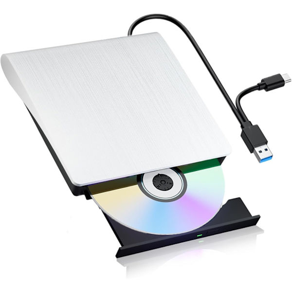 Extern CD/DVD-enhet - för Mac-laptops, USB 3.0-enhet