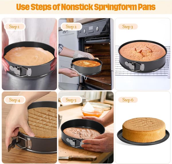 Hjerteformet kageform, 2 non-stick bageforme, 21 cm og 16 cm