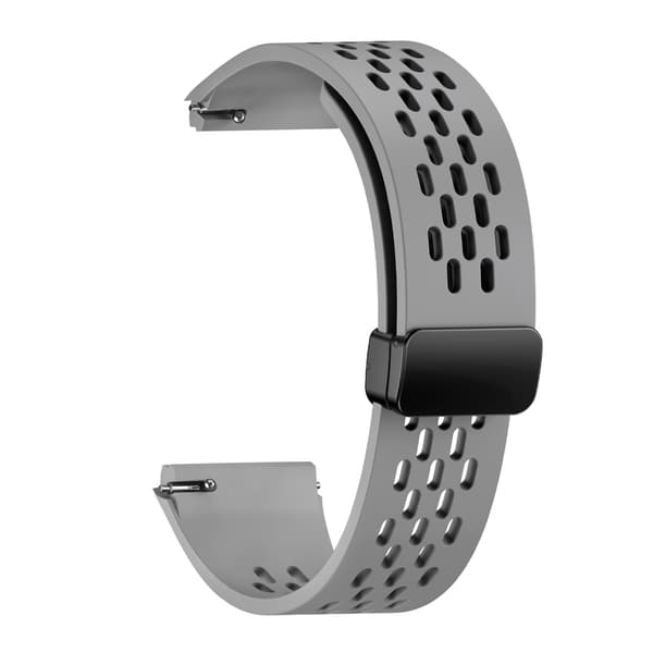 Udskiftnings magnetisk silikonerem til Huawei Watch GT7 Pro, 22mm med Quick Release Grå Gray