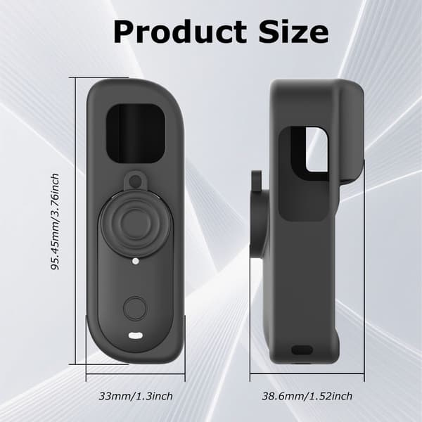 Silikondeksel til Insta360 GO3S – med linsedeksel inkludert White