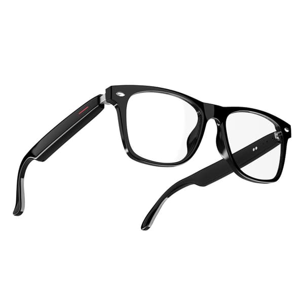 Bluetooth smarta glasögon, blåljusblockerande, touchkontroll, stöder musikuppspelning och handsfree-samtal Transparent Transparent