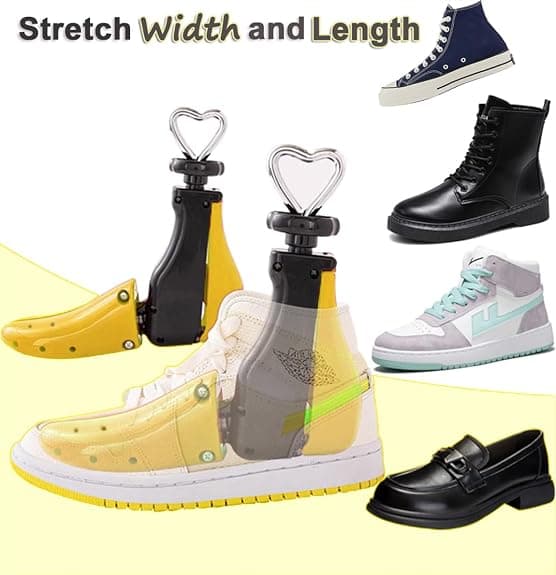 Unisex skoblock, justerbara i bredd och längd, 1 styck (storlekar 35-42)