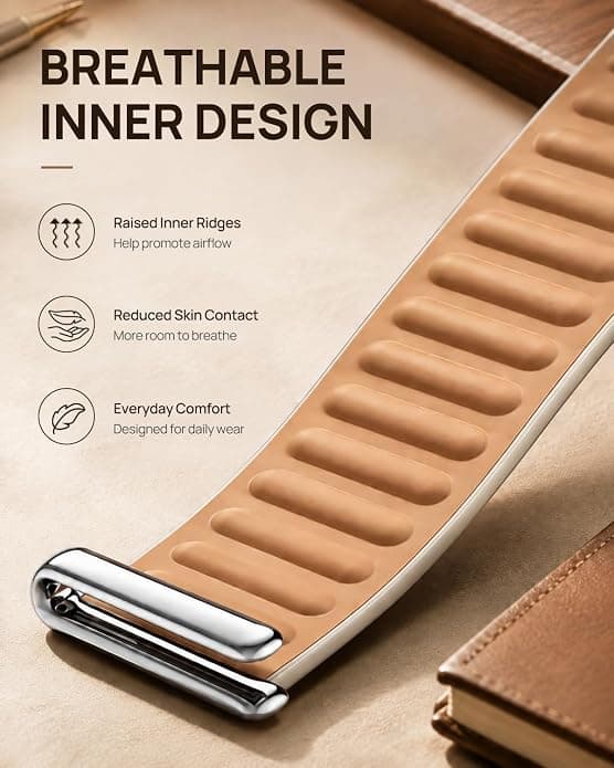 Mjukt äkta läderersättningsband för Google Fitbit Air Brun Brown