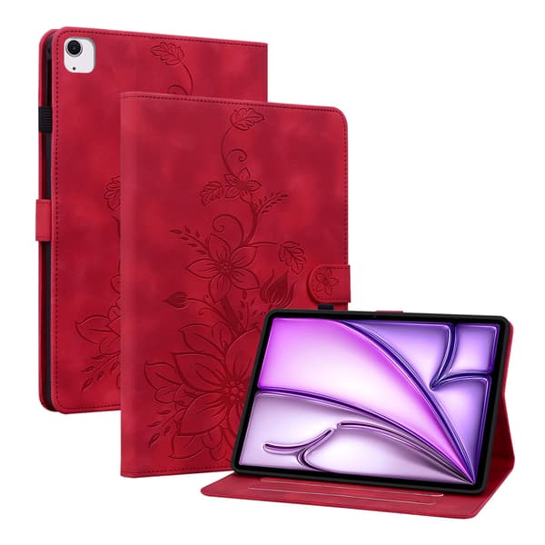 Etui til iPad 9. generation (2021) / 8. generation (2020) / 7. generation (2019) 10,2-tommer, Magnetisk Multi-Vinkel Visning rød red