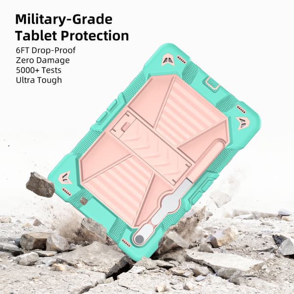Etui til 11-tommer Galaxy S10FE (2025), faldresistent PC og silikone materiale Black