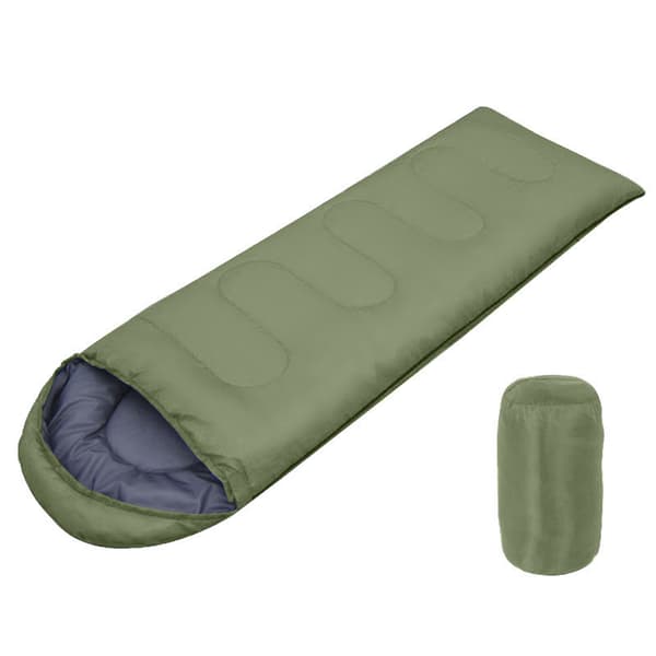 Campingsovsäck - (10°C - 20°C), utomhusresor mörkgrön dark green