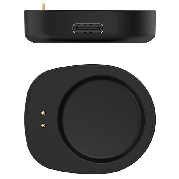 C-formad laddningsdocka för Amazfit T-REX 3 Pro, 1m kabel ingår Black