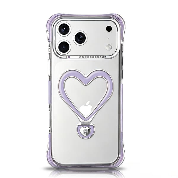 Etui til iPhone 18 Pro Max, fallsikring med kollisjonspute, støtsikker lys lilla light purple