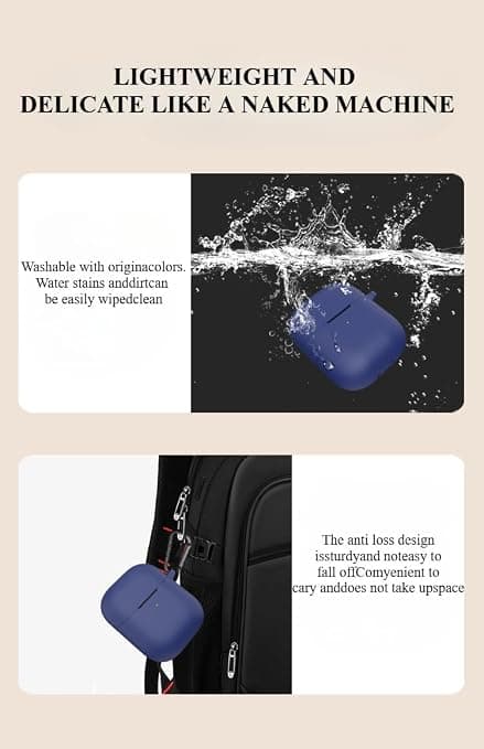 Hodetelefondeksel Silikonetui til Google Google Pixel Buds Pro 2, Fallsikkert og Støvtett, Laderom Blue