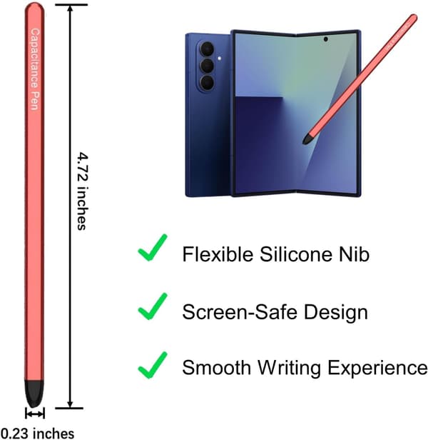 Styluspen til Galaxy Z Fold 7 / Fold 6 / Fold 5 Rød