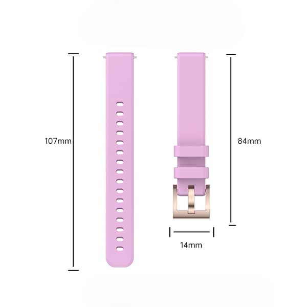 Erstatningssilikone sportsrem til Garmin Cirqa Smart Band Sort Black